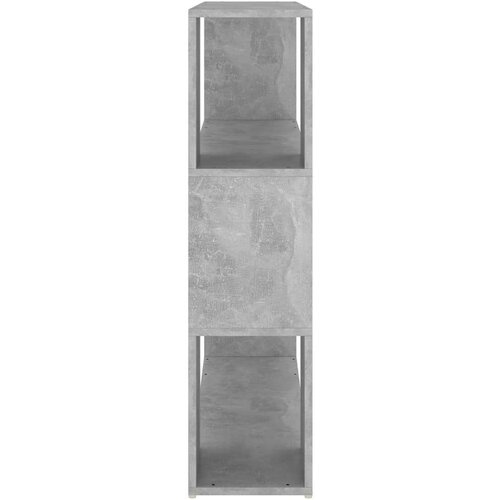 VidaXL Knjižna omara za razdelitev prostora betonsko siva 100x24x94 cm Slike