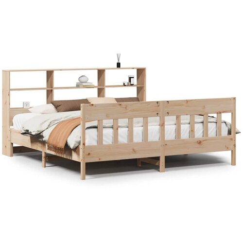 Maison Chic Posteljni okvir - Dvoposteljna postelja - Zakonska postelja brez vzmetnice 180x200 cm trdna borovina-J3347, (21766947) Cene