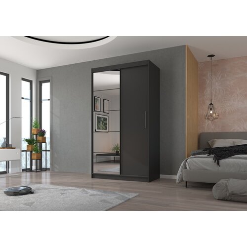 ADRK Klizni ormar s ogledalom ESTI 120 cm - ANTRACIT Slike
