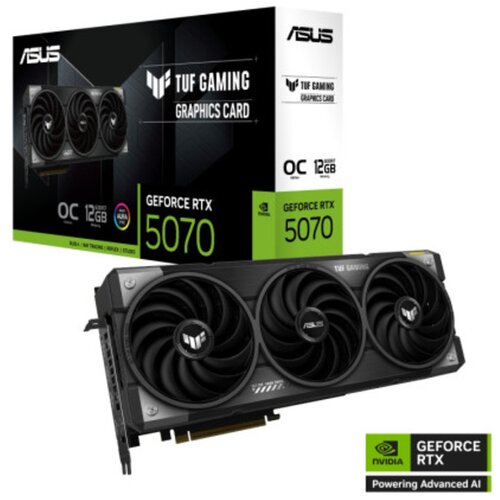 Asus TUF-RTX5070-O12G-GAMING12GB GDDR7, 192-bit3x DP, 2x HDMI Slike
