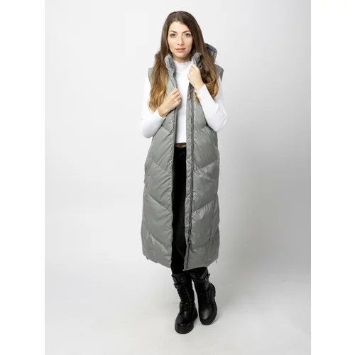 Glano Women's quilted vest - gray