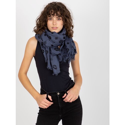 Fashion Hunters Women&amp;#039;s scarf with print - blue Slike