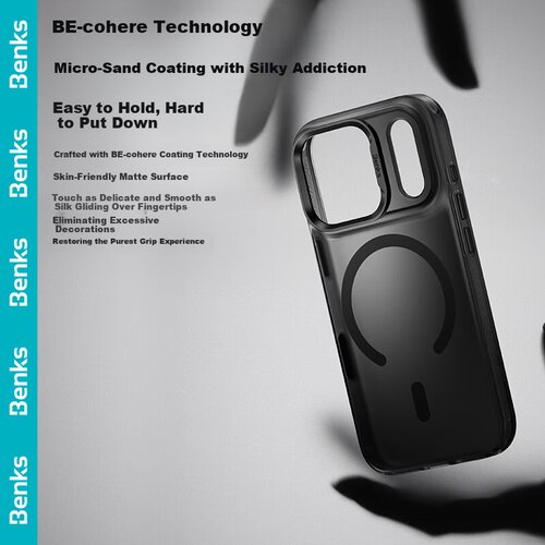  benks maska za mobilni telefon iphone 17, crna Cene