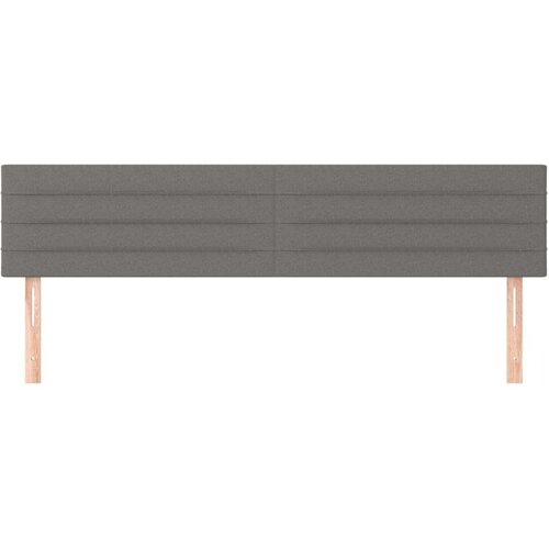  Uzglavlja 2 kom tamnosiva 90x5x78/88 cm od tkanine Slike