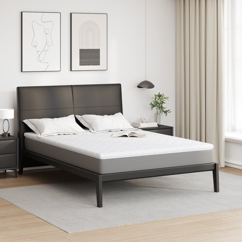 VidaXL Blazine za vzmetnice Bela 140 x 190 cm Poliester brez lepila Slike