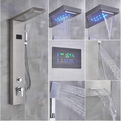 EYN Luksuzni LED tu&amp;scaron; panel | Tu&amp;scaron; sistem BSP1912 &amp;mdash; Nikelj &amp;mdash; Kotna Slike