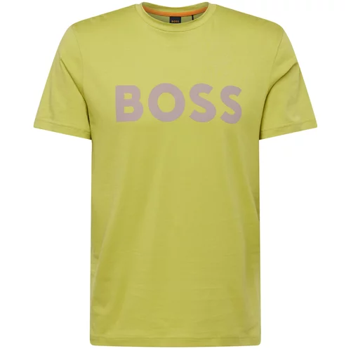 Boss Majica 'Thinking 1' kivi zelena / sivkasto ljubičasta (mauve)