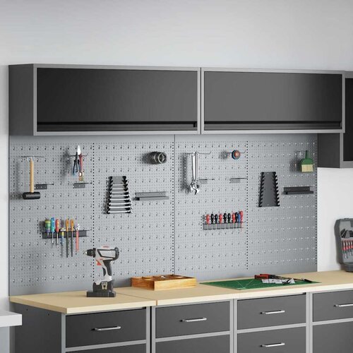  Set ormara za alate 6 pcs Crna Čelik s prahom premazan Cijene