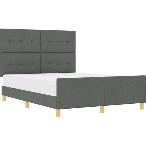  Krevet od tamno sive tkanine 160x200 cm Slike