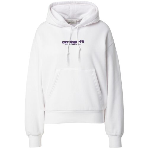 Carhartt WIP Sweater majica tamno ljubičasta / bijela Slike