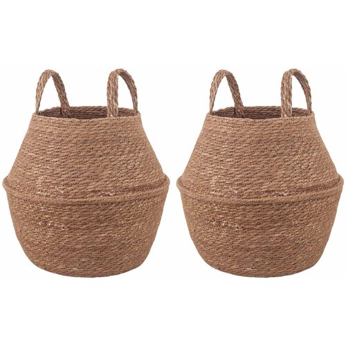  Saksija za biljke s ručkama 2 pcs Prirodna &amp;Oslash; 22 x 20 cm Slike