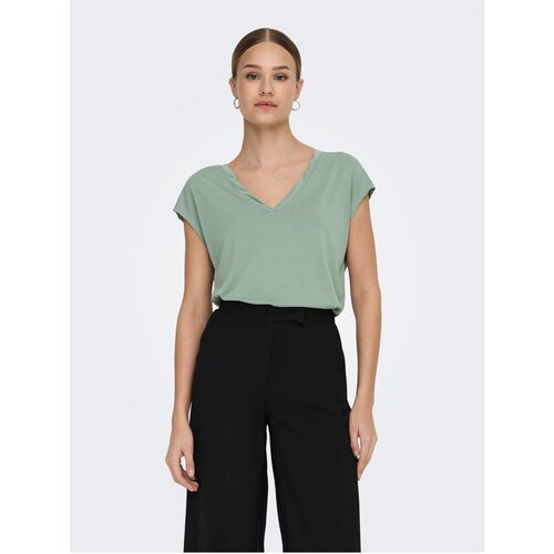 Only Light green women&amp;#039;s basic T-shirt Free - Women Slike