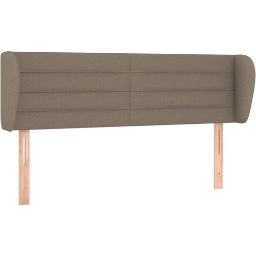 Maison Chic posteljno vzglavje - vzglavna omarica - nočna omarica z ušesi taupe 147x23x78/88 cm blago, (21710373) Cene