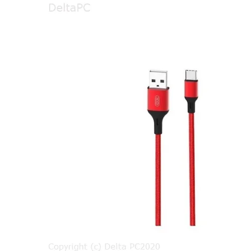 XO cable NB143 USB - USB-C 2,0 m 2,4A red