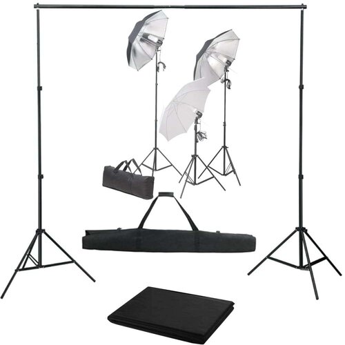  Fotografski studijski komplet s svetilkami in ozadjem, (5000288520) Cene