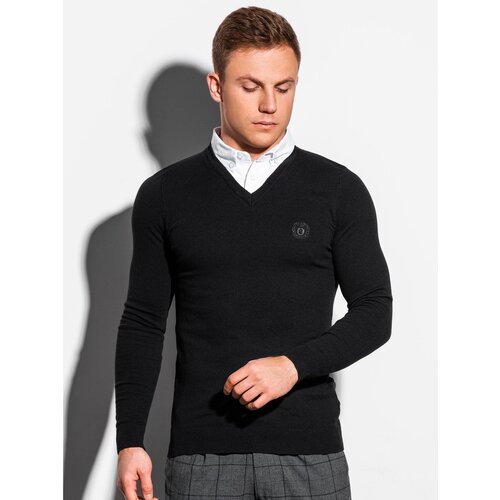 Ombre Muški džemper E120 crni siva Cene