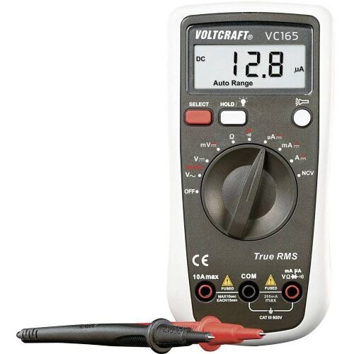 Voltcraft Ročni digitalni multimeter VC165 TRMS, kalibracija narejena po: delovnih standardih, CAT III 600 V Cene