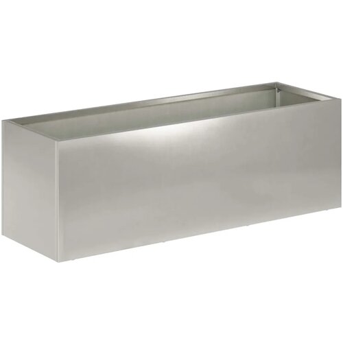  Vrtna saksija Srebrna 60 x 20 x 20 cm Nehrđajući čelik - Nehrđajući čelik 60 x 20 x 20 cm 1 Slike