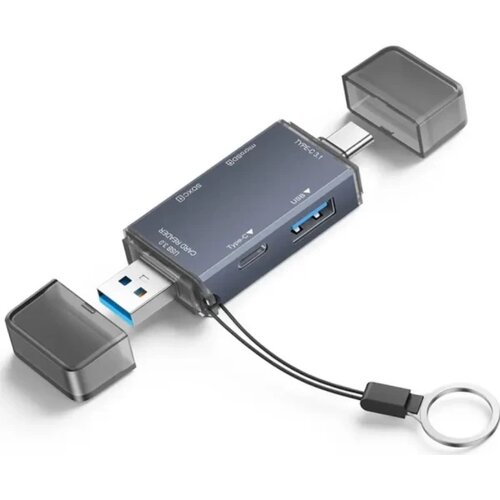 Kettz USB smart card reader KT-CR61 6u1 SD 3.0 TF 5Gbps Cene