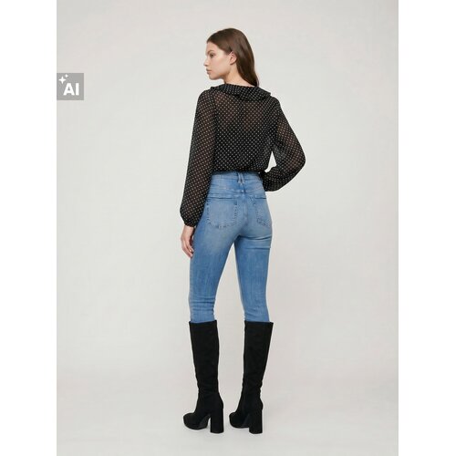 Sinsay Skinny traperice visokog struka s dodatkom viskoze Slike