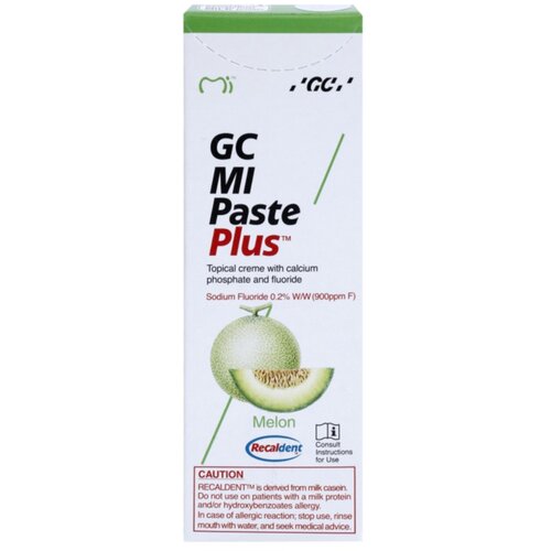 Gc MI Paste Plus remineralizirajuća za&amp;scaron;titna krema za osjetljive zube s fluoridem okus Melon 35 ml Slike