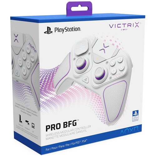 Pdp Victrix Pro BFG brezžični igralni plo&scaron;ček v beli barvi za PS5 & PS4 & PC Cene