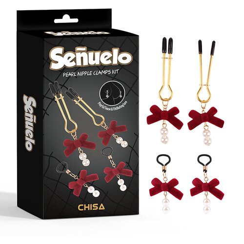 Chisa set za bradavice Pearl Nipple Clamps Kit Cene