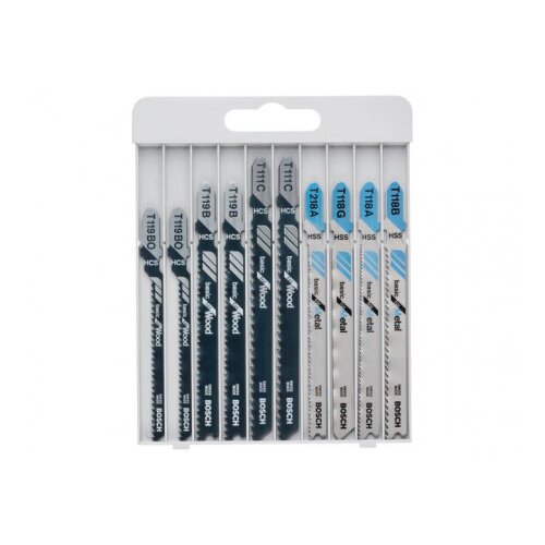 Bosch 10-delni set listov za vbodno žago Basic for Wood and Metal 2607010630 Slike