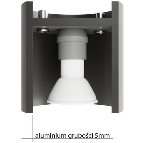Nice Lamps Temno sivo točkovno svetilo &amp;oslash; 10 cm Roda &amp;ndash; Slike
