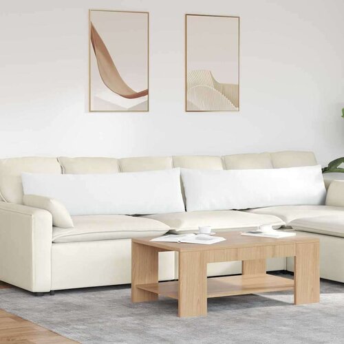 vidaXL jastučići za sofu 2 pcs bijelo 145 x 40 cm tkanina Cene