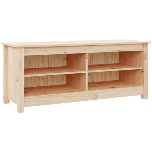 Maison Chic Klop za čevlje - Sedež za čevlje 110x38x45,5 cm trdna borovina, (21776636) Slike