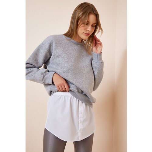  Women&amp;#039;s White Sweater and Sweatshirt Six with Skirt Poplin Shirt Slike