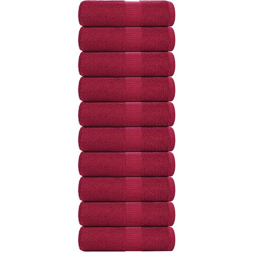  Ručnici za pranje FROGN 10 kom bordo 30x30 cm 360 g/m² Cene