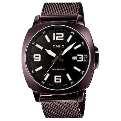 Casio Mu&amp;scaron;ki sat MTP-1350DD-1A, Kvarcni, Okrugli, 44 mm, Braon Slike