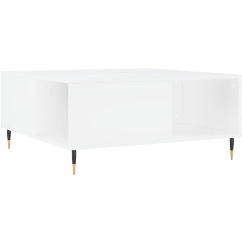  Stolić za kavu bijeli 80 x 80 x 36,5 cm od konstruiranog drva Slike