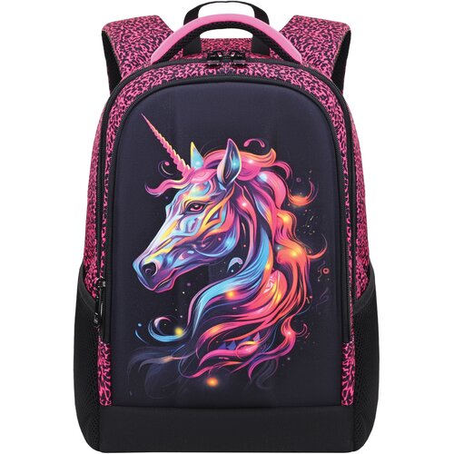 Scool ranac sa ojačanim leđima unicorn SC2952, 40x29x14cm, roze-crni Slike