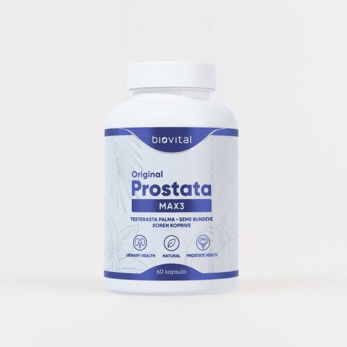 Biovital Original Prostata Max3 – Biljni Dodatak Za Zdravlje Prostate Cene