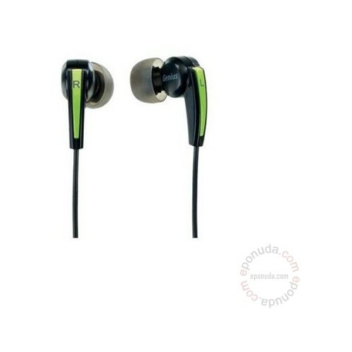 Genius HS-M220 black/green (bubice) slušalice Slike
