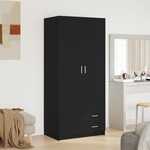 vidaXL Ormar Crni hrast Konstruirano drvo 80x52x180 cm Ormar Cijene