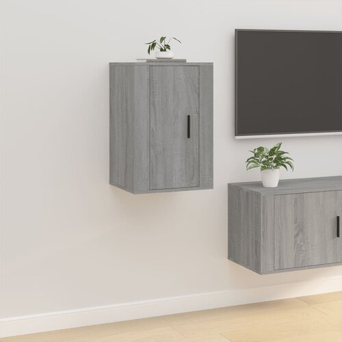 vidaXL Zidni TV ormarić Boja sivog hrasta sonome 40x34,5x60 cm Cijene