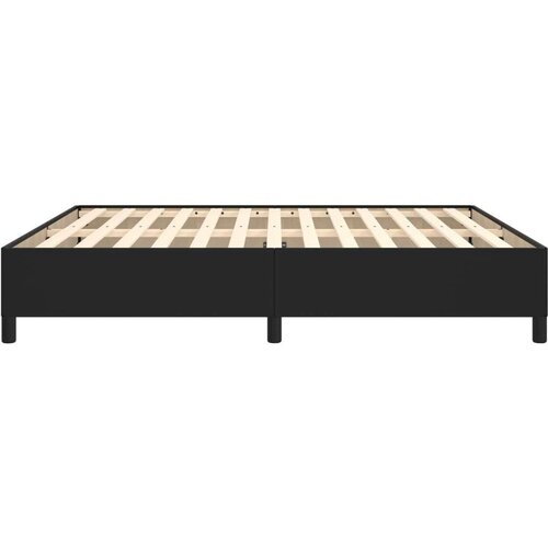  Za krevet crni 160x200 cm od umjetne kože Slike