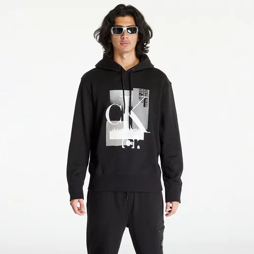 Calvin Klein Sweater majica siva / dimno siva / crna / bijela