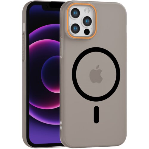 Apple matte color magsafe maska za iphone 12 pro max – siva Cene