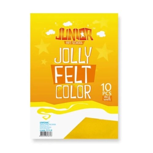 Junior jolly color felt fini filc a4 10k - odaberite nijansu žuta ( 135020 ) Cene