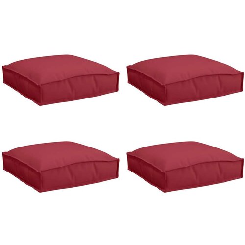  Jastučići za palete za sedenje 4 komada crvena 40x40x8 cm Oxford tkanina Cijene