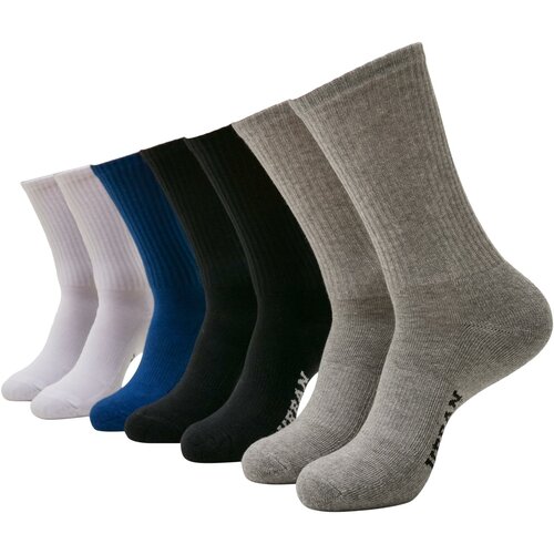 Urban Classics Accessoires Sport Socks 7-Pack Logo Black/White/Heather Grey/Blue Slike