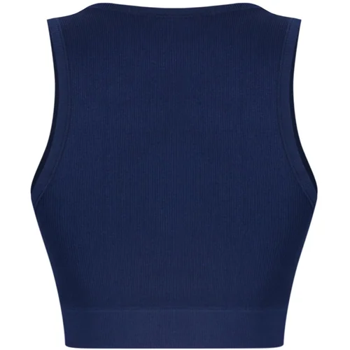 Trendyol Dark Navy Seamless/Seamless Ribbed and Lightly Supported/Shaping Sports Bra