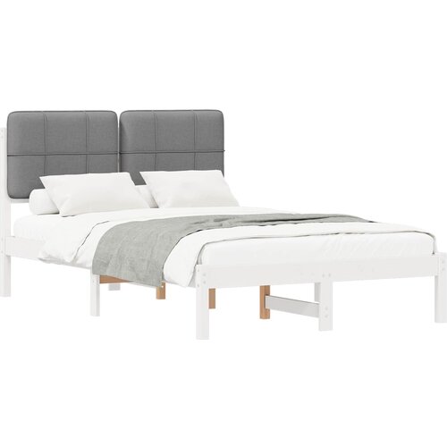  Krevetni okvir s tapiciranim uzglavljem Svijetlo siva Svjetlosiva 205.5 x 125.5 x 84.5 cm Slike