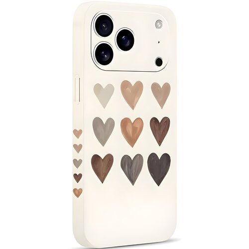 Oem Pnakqil za&scaron;titna futrola Hearts za Apple iPhone 17 Pro Max - Bež Cijene