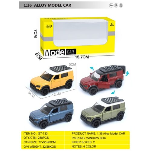  Metalni autić na oprugu 1:36,vi&amp;scaron;e boja g7-733 ( 71686 ) Slike